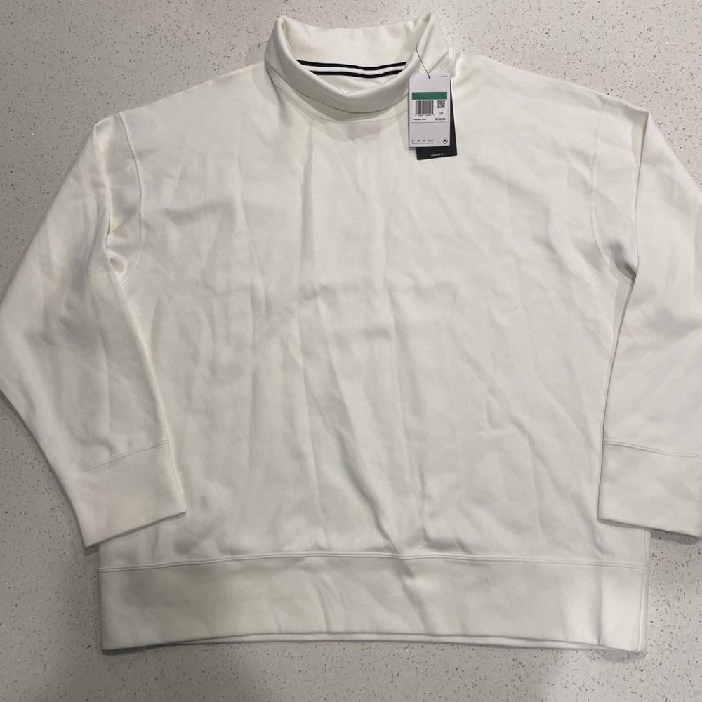 Nike Tech Fleece Reimagined Oversized‎ Turtleneck Sweatshirt XL Sail FB8169-133